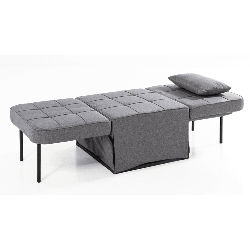 2 in 1 Schlafsofa, ca. 67 x 76 x 41 cm - Dunkelgrau