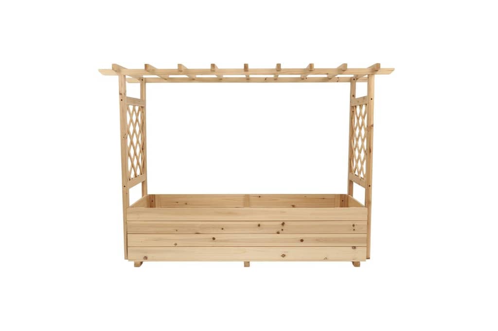 Pflanzkasten aus Kiefernholz, ca. 128 x 44 x 104 cm - Natur