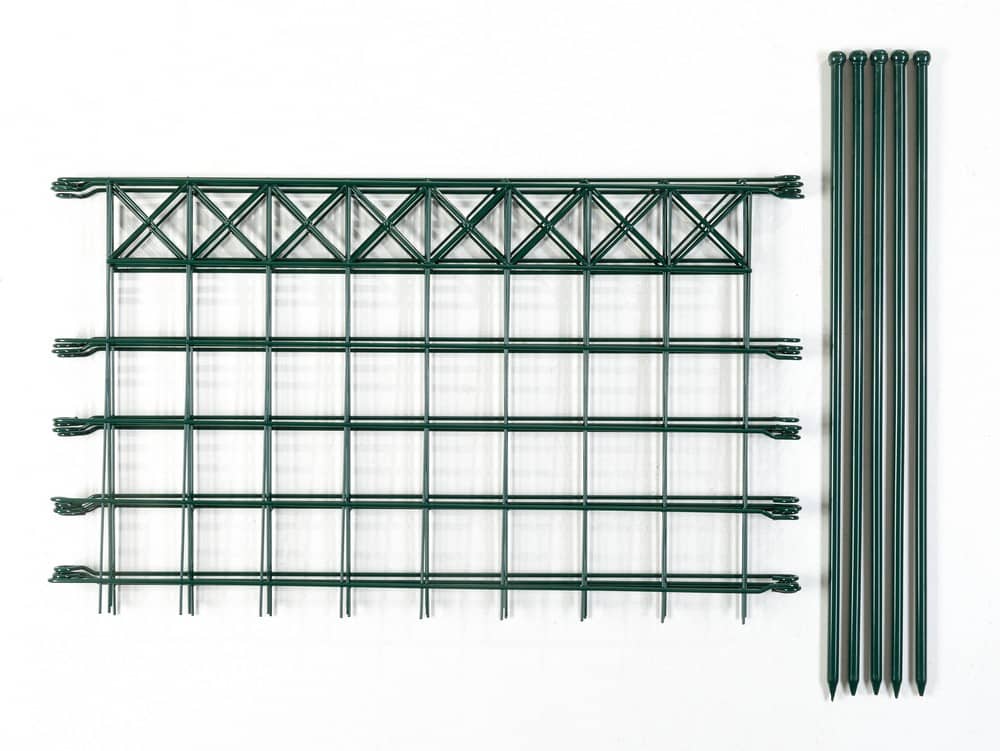 Pflegeleichter Teichzaun 4er Set 1000x600mm: Materialeigenschaften, Haltbarkeit und Witterungsbeständigkeit